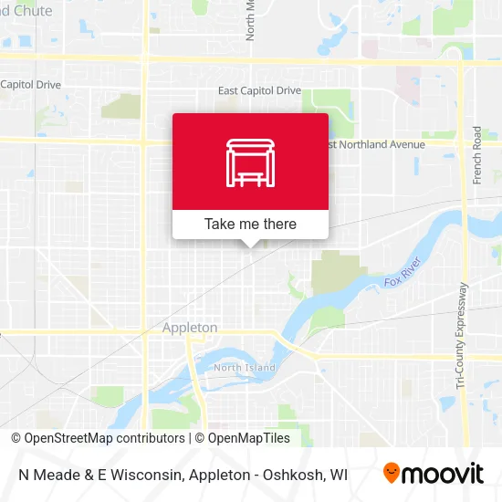 Mapa de N Meade & E Wisconsin