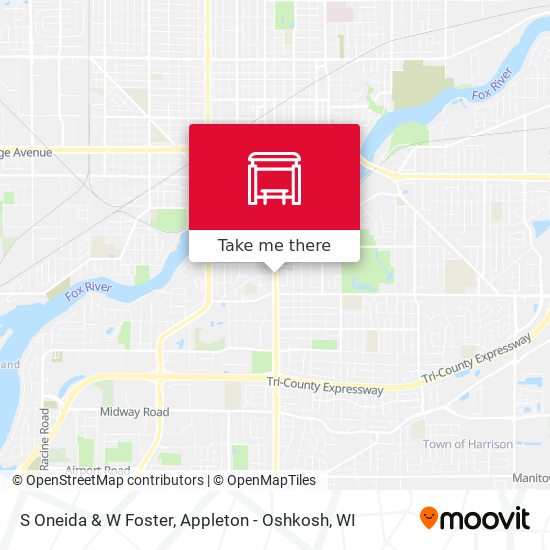 S Oneida & W Foster map