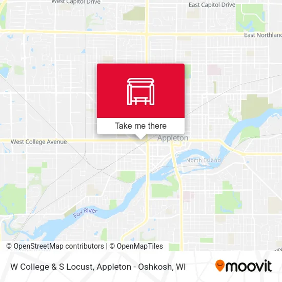 Mapa de W College & S Locust