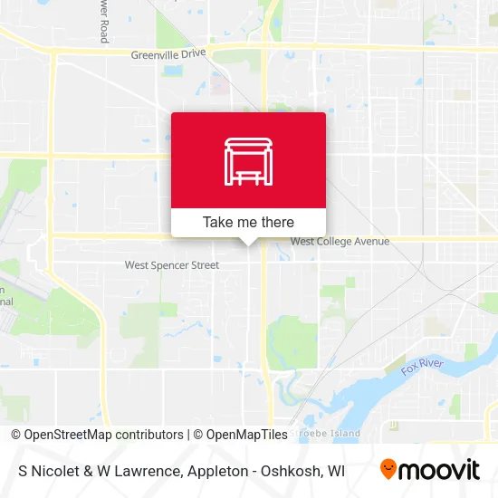 Mapa de S Nicolet & W Lawrence