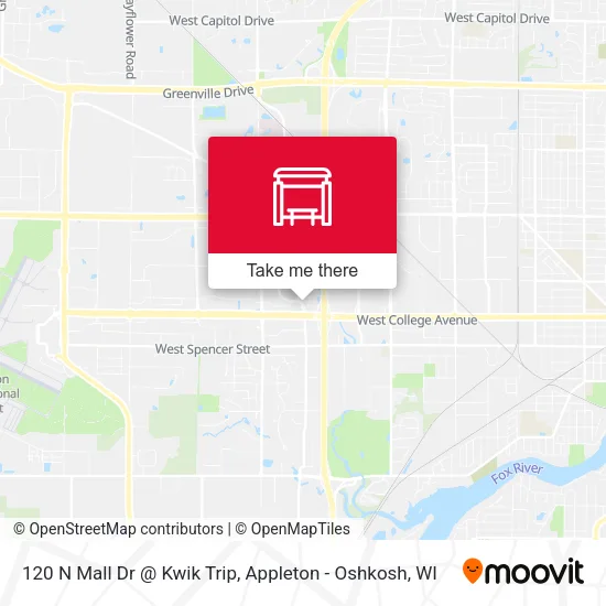 Mapa de 120 N Mall Dr @ Kwik Trip