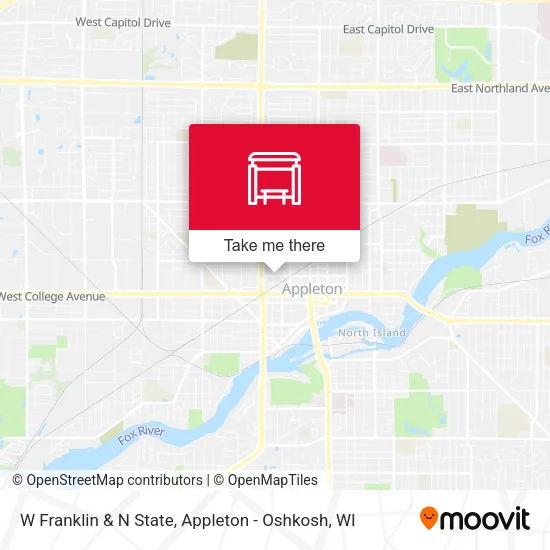 Mapa de W Franklin & N State