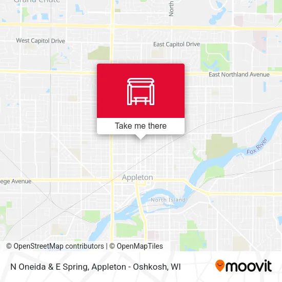 Mapa de N Oneida & E Spring