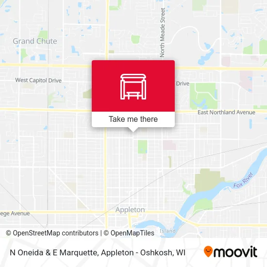 Mapa de N Oneida & E Marquette