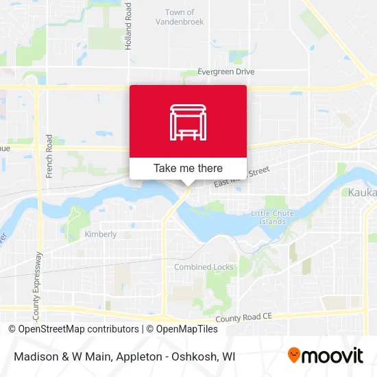 Mapa de Madison & W Main
