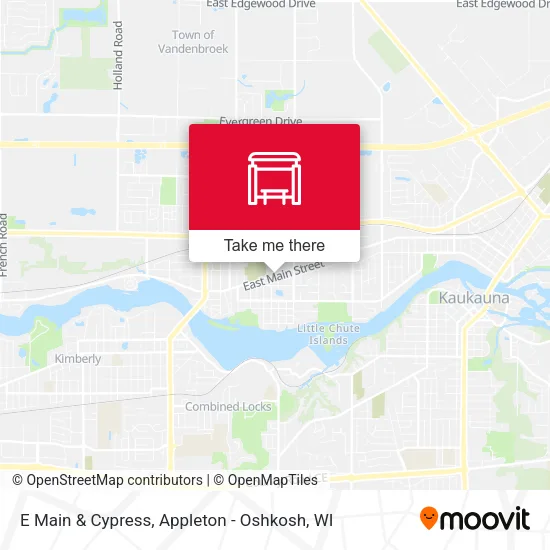 E Main & Cypress map