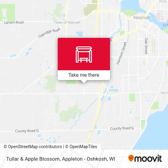 Mapa de Tullar &  Apple Blossom