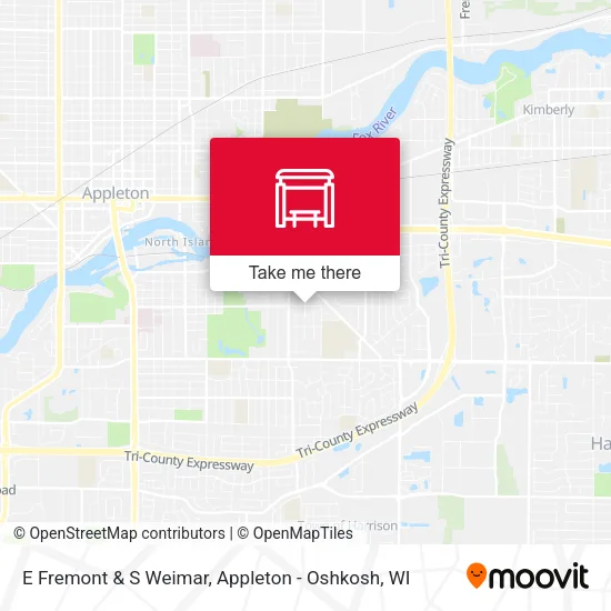 E Fremont & S Weimar map