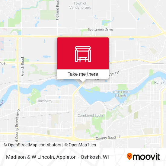 Madison & W Lincoln map