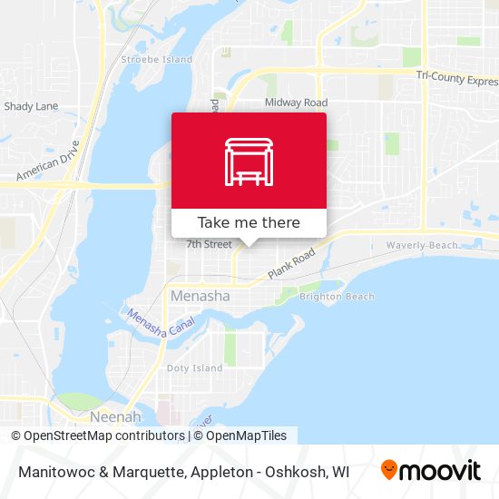 Manitowoc & Marquette map