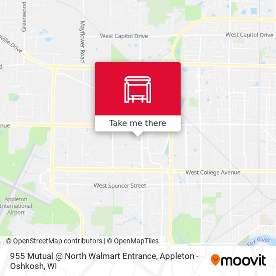Mapa de 955 Mutual @ North Walmart Entrance