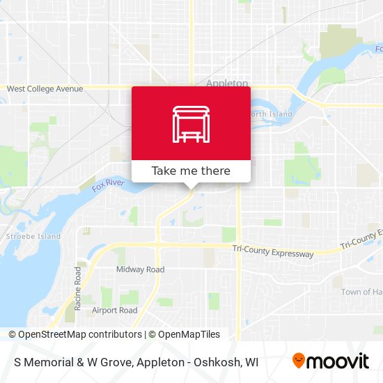 S Memorial & W Grove map