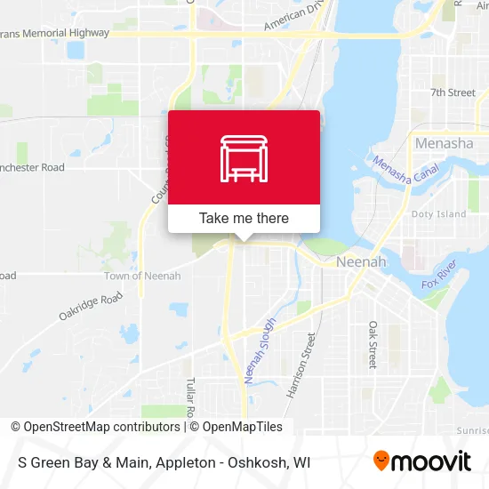 Mapa de S Green Bay & Main