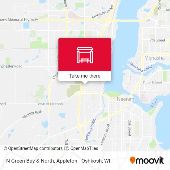 N Green Bay & North map