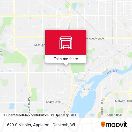 Mapa de 1629 S Nicolet