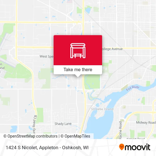 Mapa de 1424 S Nicolet
