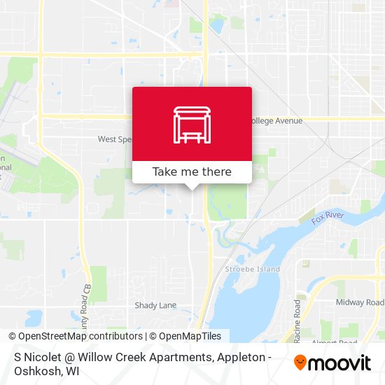 Mapa de S Nicolet @ Willow Creek Apartments