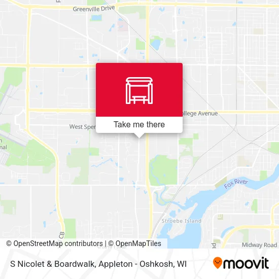 Mapa de S Nicolet & Boardwalk