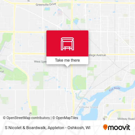 Mapa de S Nicolet & Boardwalk
