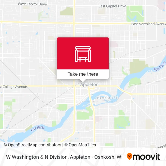 Mapa de W Washington & N Division