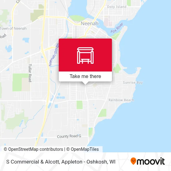 S Commercial & Alcott map