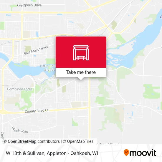 W 13th & Sullivan map