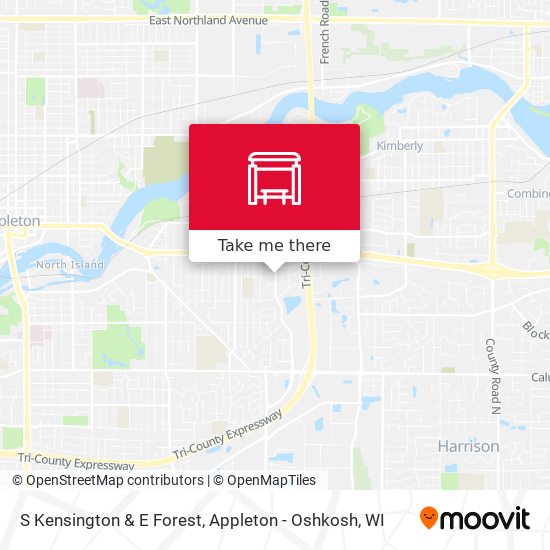 S Kensington & E Forest map