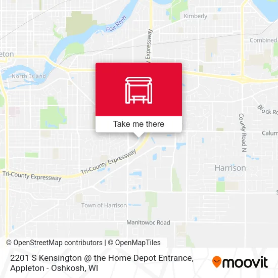 Mapa de 2201 S Kensington @ the Home Depot Entrance