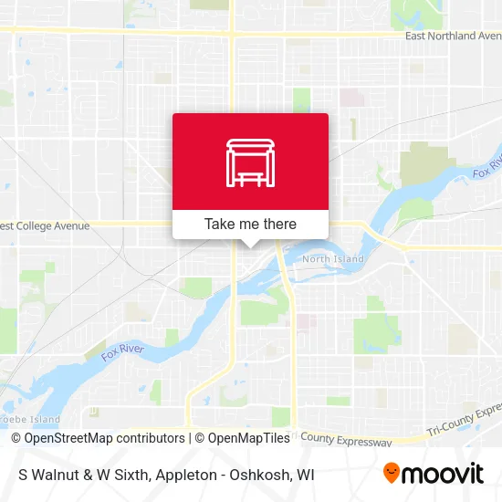Mapa de S Walnut & W Sixth
