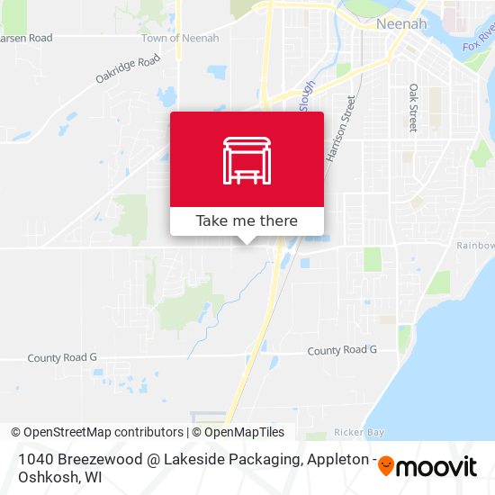 1040 Breezewood @ Lakeside Packaging map
