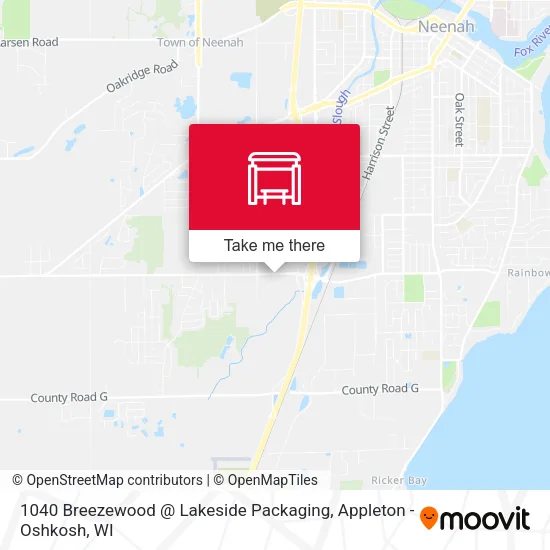 Mapa de 1040 Breezewood @ Lakeside Packaging