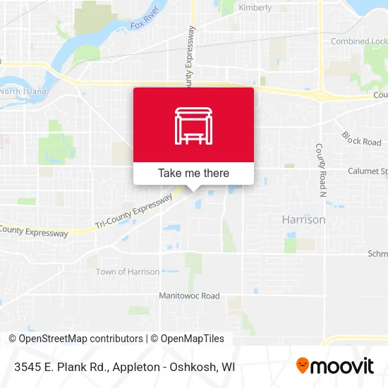 Mapa de 3545 E. Plank Rd.