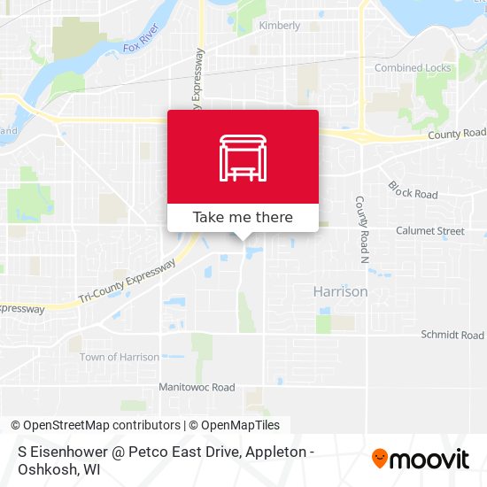 S Eisenhower @ Petco East Drive map