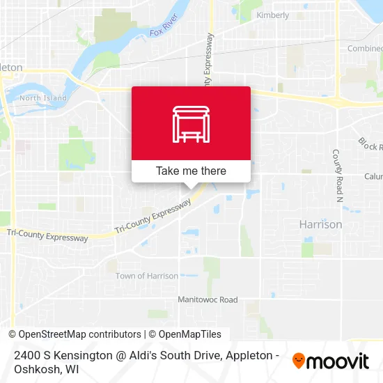 Mapa de 2400 S Kensington @ Aldi's South Drive