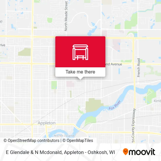 Mapa de E Glendale & N Mcdonald