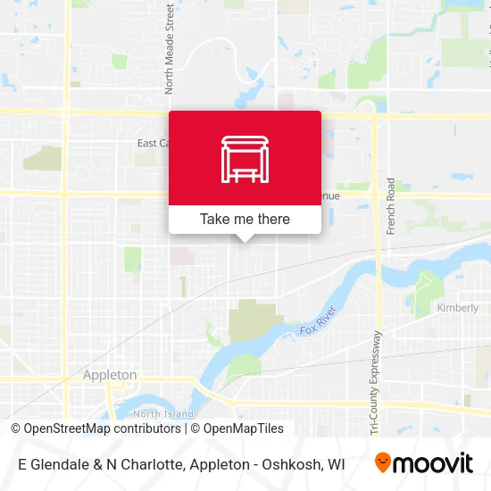 Mapa de E Glendale & N Charlotte