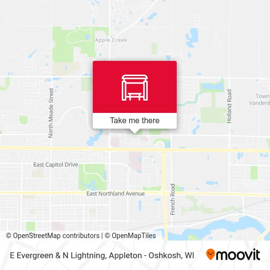 E Evergreen & N Lightning map