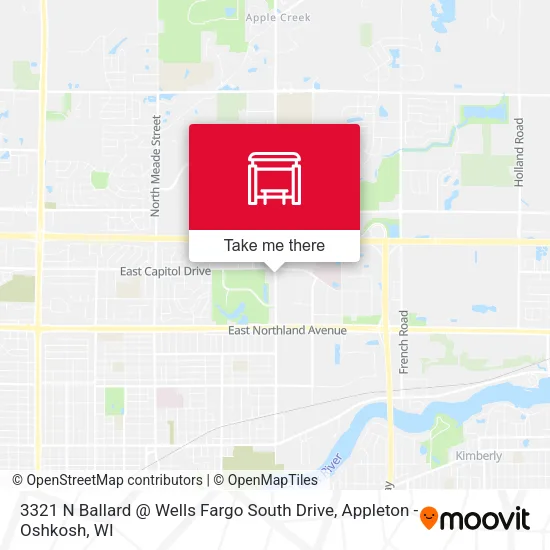 Mapa de 3321 N Ballard @ Wells Fargo South Drive