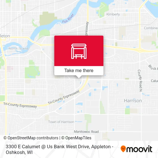 Mapa de 3300 E Calumet @ Us Bank West Drive