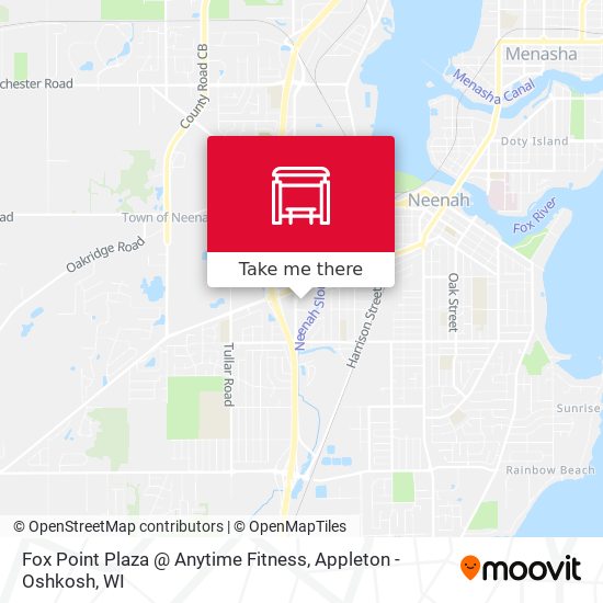 Mapa de Fox Point Plaza @ Anytime Fitness