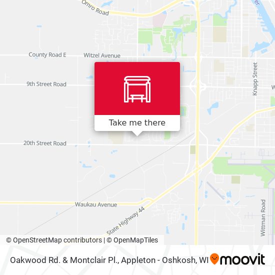 Mapa de Oakwood Rd. & Montclair Pl.