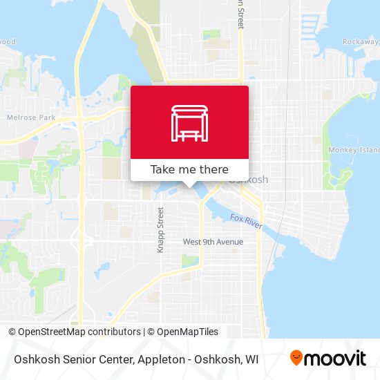 Oshkosh Senior Center map