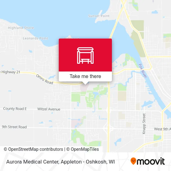 Mapa de Aurora Medical Center