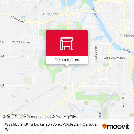 Mapa de Washburn St. & Dickinson Ave.