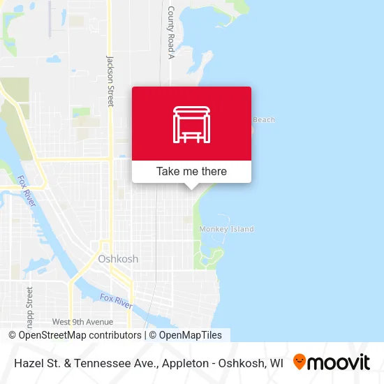 Mapa de Hazel St. & Tennessee Ave.