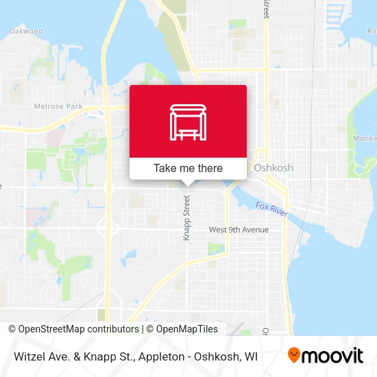 Witzel Ave. & Knapp St. map