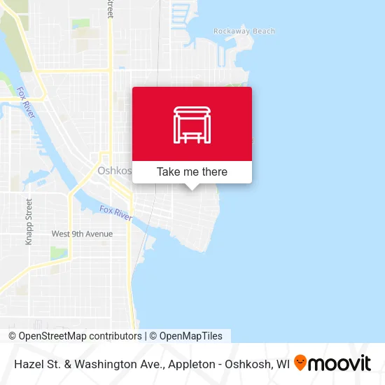 Mapa de Hazel St. & Washington Ave.