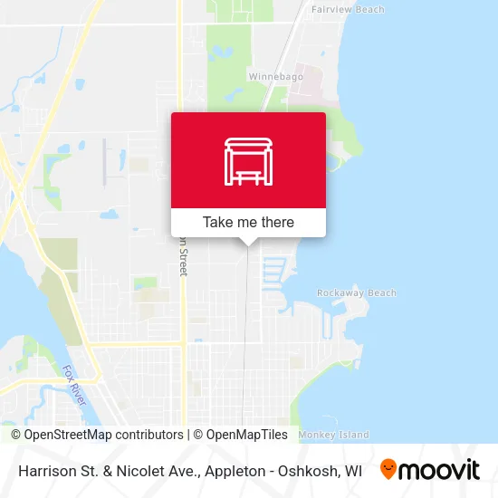Mapa de Harrison St. & Nicolet Ave.