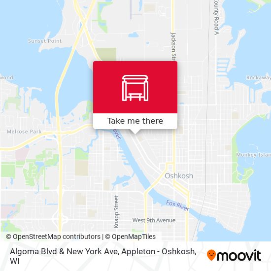 Algoma Blvd & New York Ave map