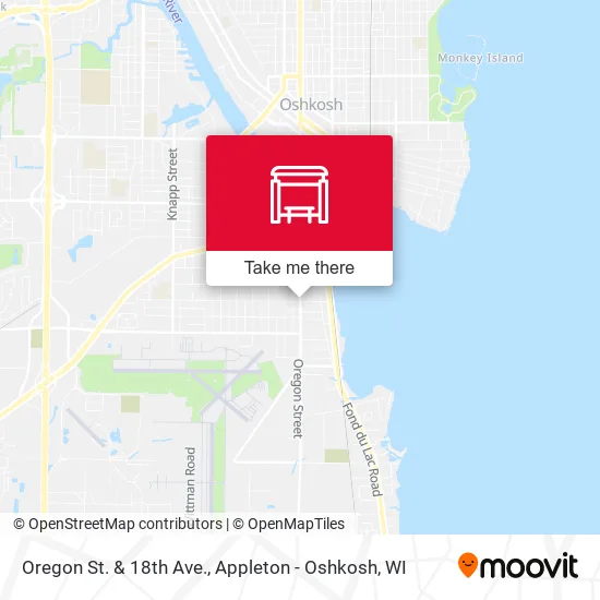 Mapa de Oregon St. & 18th Ave.